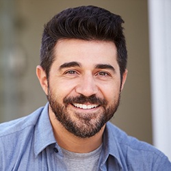 Man with healthy attractive smile