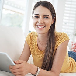 Young woman with healthy smile